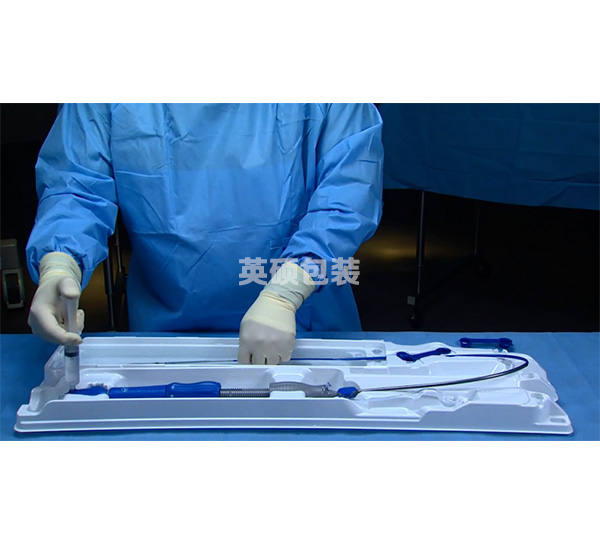 醫(yī)用吸塑盒供應商生產定制靜脈中心導管吸塑盒，HIPS材質白色